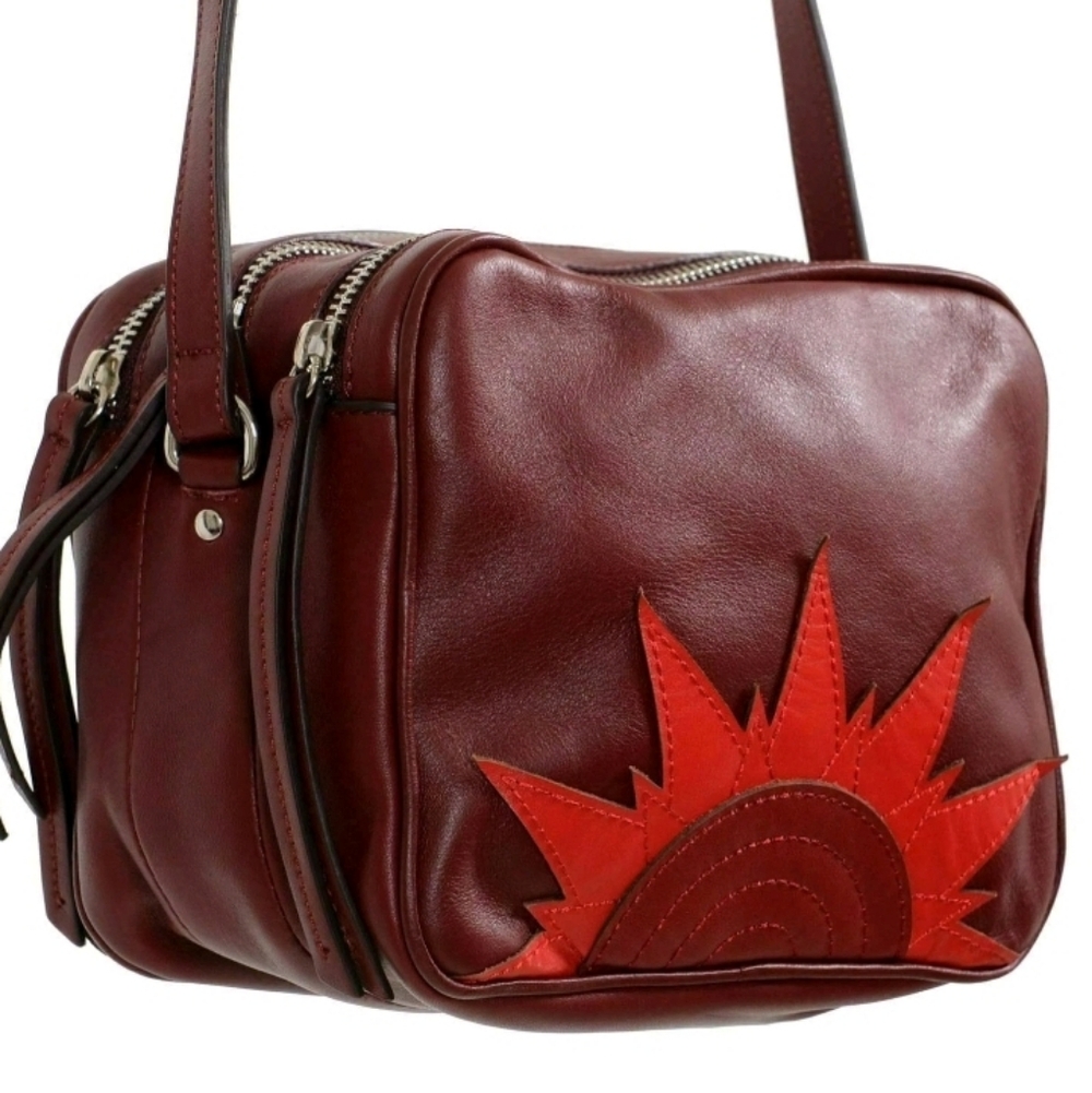 ❗️ JUST CAVALLI BURGUNDY  Leather Bag  ❗️